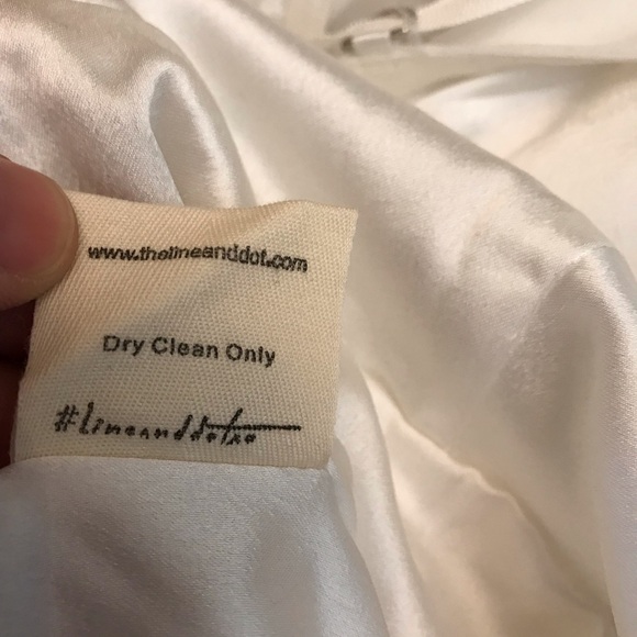 Line Dot White Floral Lace Up Romper NEW Womens Large Long Sleeve Wedding Summer - Picture 16 of 16